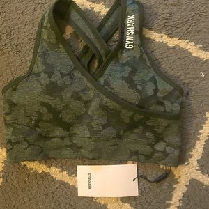 gymshark animal print sports bra size xs